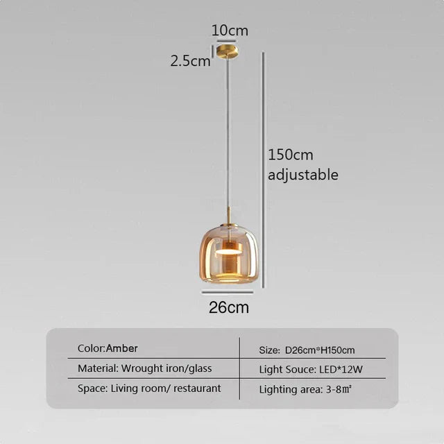 ClearAura - Minimalistische Glaslamp